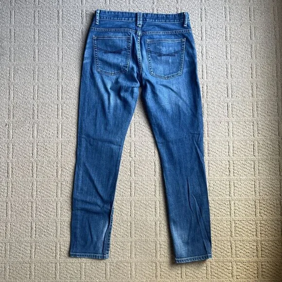 GAP 1969 Womens Slouchy Skinny Straight Blue Cotton Blend Denim Jeans Size 27 4 - Picture 6 of 7